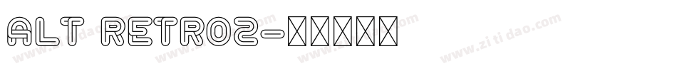 alt retro2字体转换